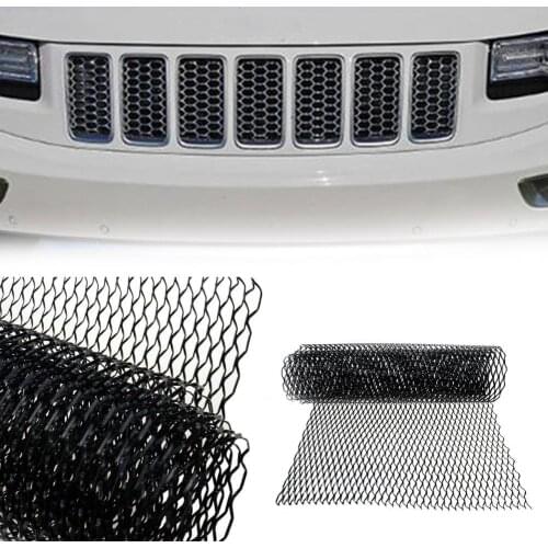 Car Grille 4x8mm Rhombus Grid Mesh Sheet Aluminum Alloy Fender Vent Grille Net