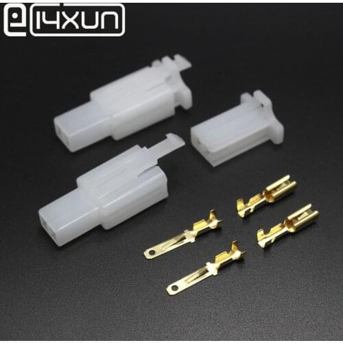 Free shipping ,10 sets 2.8mm 2 Way/pin Electrical Connector Kits Male Female socket plug for Motorcycle Car ect.in stock