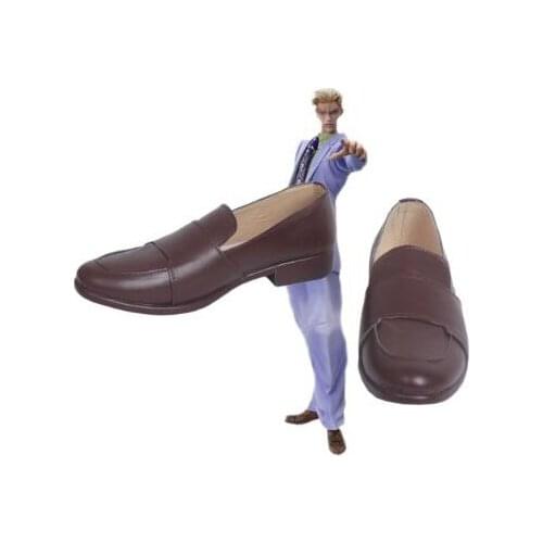 JoJos Bizarre Adventure Kira Yoshikage Cosplay Boots Shoes Men Shoes Costume Customized Accessories Halloween Party Shoes