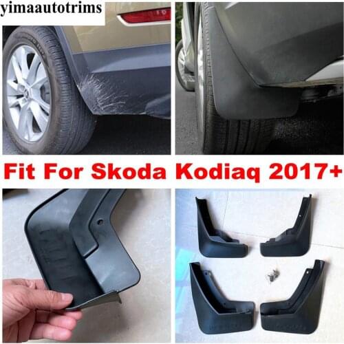 Car Mud Flap Flaps Mudflaps Splash Guard Mudguards Plastic Protective Cover Trim Accessories Fit For Skoda Kodiaq 2017 - 2020
