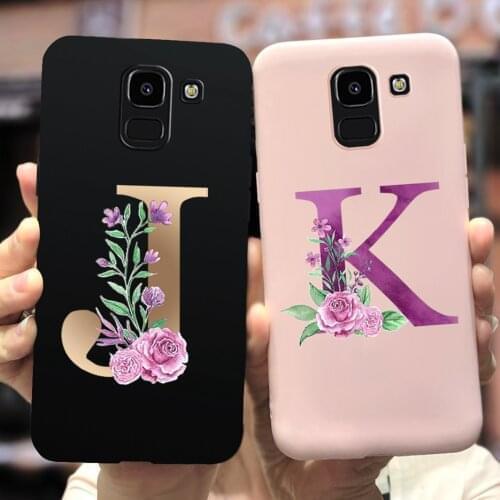 For Samsung Galaxy J6 2018 J600F Case Soft Slim Cute Letters Back Cover For Samsung Galaxy J6+ j6 Plus J610F Phone Cases Bumper