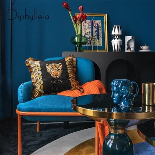 Diphylleia Cheetah Cushion Covers Wild Animal Print Leopard Throw Pillow Case Inspired Design Luxury Coussin Home Decorative