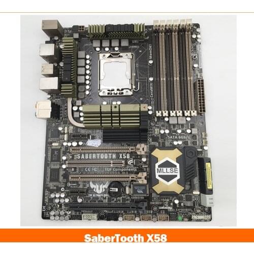 For ASUS Desktop Motherboard SaberTooth X58 LGA 1366 DDR3 For Core i7 Extreme/Core i7 24GB
