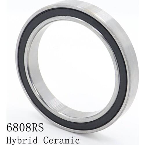6808 Hybrid Ceramic Bearing 40x52x8 mm ABEC-1 ( 1 PC ) Bicycle Bottom Brackets & Spares 6808RS Si3N4 Ball Bearings