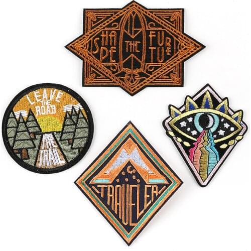 Customized Wholesale New Boutique Embroidered Badge Embroidered Cloth Stickers High-End Clothing Accessories Badge