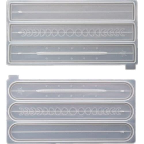 Catholic Incense Sticks Holder Resin Molds Moon Phase Incense Burner Ashes Catcher Epoxy Resin Casting Mold Art Crafts A5KE