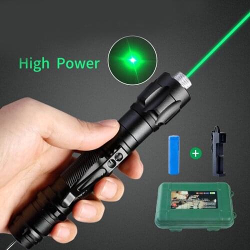 Laser Pointer High Power 009 Rechargeable USB Military Burning Torch Powerful 5mw Green Red Laser Pen Light Cat Laserpointer
