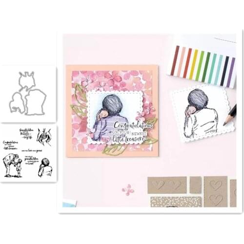 Metal Cutting Dies And Stamps Stencils For DIY Scrapbooking Die Cuts Paper Craft Dies For Card Making 2021 New Stamps