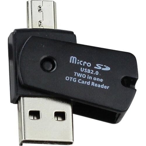 OTG Micro USB to USB 2.0 Micro SD TF Card Reader Adapter For Android Phone drop shipping 0630