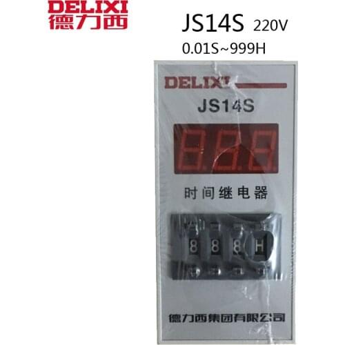 DELIXI Transistor type Time Relay JS14A 10S 30S 60S 120S AC220V 380V