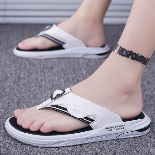 Mens Slippers Summer Flip Flops Mens Slippers Fashion Beach Casual Shoes Slippers Men Slides