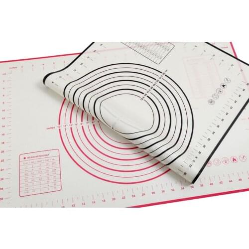 Silicone Baking Sheet Mat Kneading Dough Sheet pad with scales,Rolling Dough Pastry Pasta Cooking Tools Kitchen Accessories