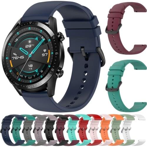 For Huawei Watch GT 2 / Pro / 2E / GT 46mm Strap Silicone Band 22mm Watch Strap GT2 gt2e Watch3 Pro Bracelet Watchband Wristband