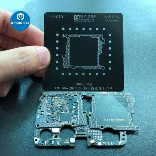 Middle Frame BGA Reballing Stencil Template Soldering Logic Board BGA Parts for Huawei P30 Pro Tin Planting Net