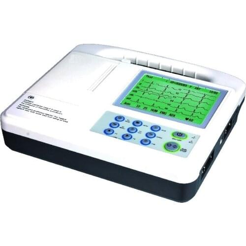 Veterinary ECG Digital 3 Channel 12 lead ECG/EKG machine + software Electrocardiograph/ Printer