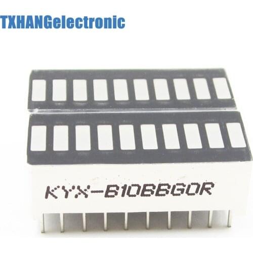 2PCS New 10 Segment Led Bargraph Light Display Red Yellow Green Blue diy electronics
