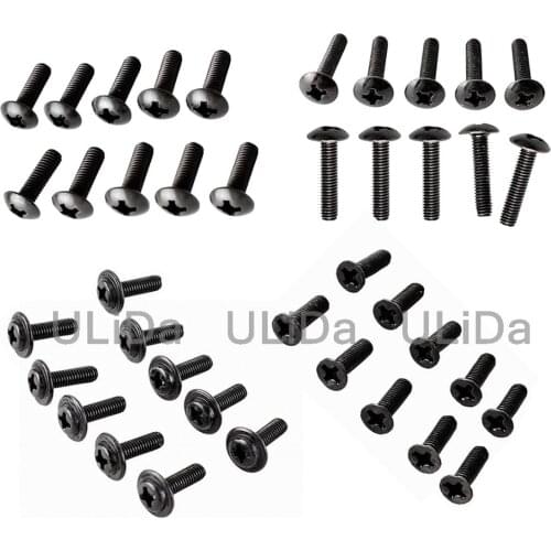 80Pcs HSP 1/10 M3x10 14 Phillips Screws 02092 02096 02097 08024 Replacement accessories for 94123 94111 94170 94107