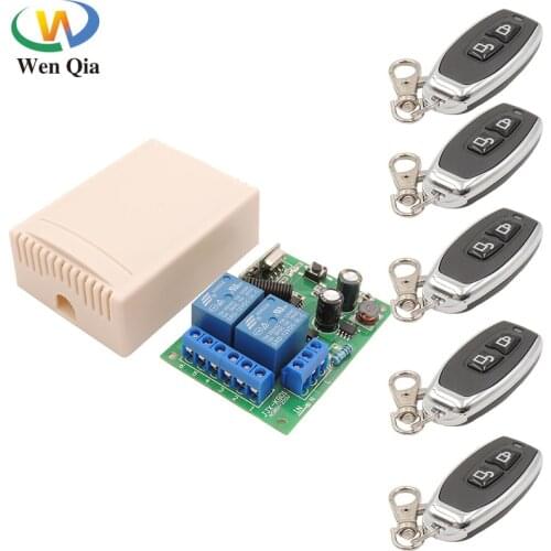 433Mhz RF Universal Wireless Remote Control Smart Switch AC85V ~ 250V RelayReceiver Garage RollingGate Curtain SlidingDoor Motor