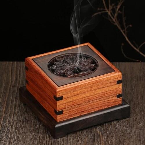 Rosewood ebony wood wooden incense pomander line tower incense incense Xiang Tan pomander pear incense seat