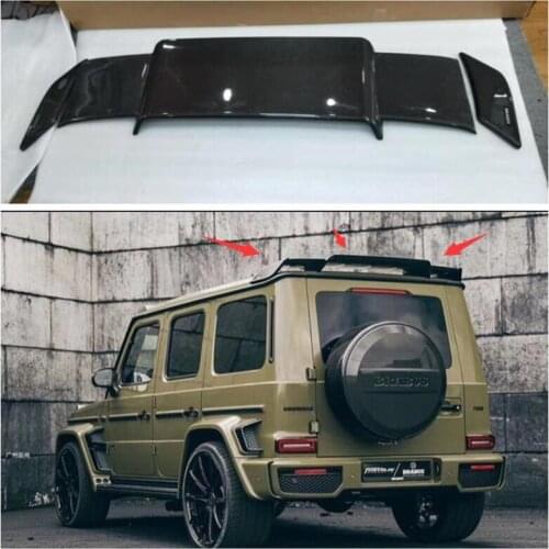 Real Carbon Fiber Car Rear Trunk Lip Roof Spoiler Wing For Mercedes-Benz G-CLASS W464 G500 G550 G900 G63 G65 2019 2020 2021