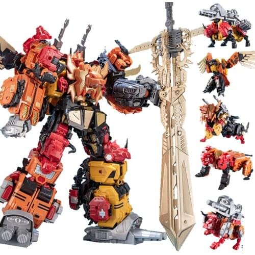 JINBAO NBK 6 IN 1 BIG Devastator Predaking Transformation Toys Boy Robot Car KO G1Trucks Model Anime Action Figure Kid Adult Toy