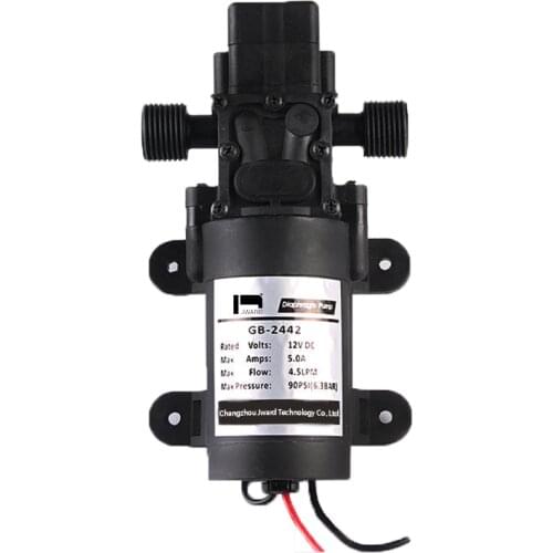GB-2442 DC 12V 25-60W Intelligent 3-7bar 4.5L/Min Water High Pressure Diaphragm Self Priming Unmanned Aerial Vehicle Spray Pump