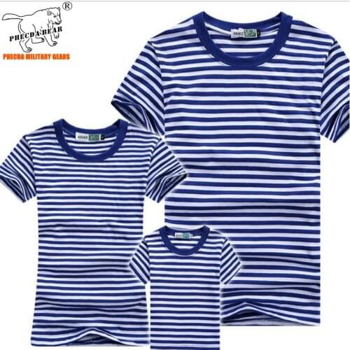 Cotton classical Striped Sailor Shirt outdoor travel white-blue striped T-shirt army Sea striped shirt a sailors striped shirt