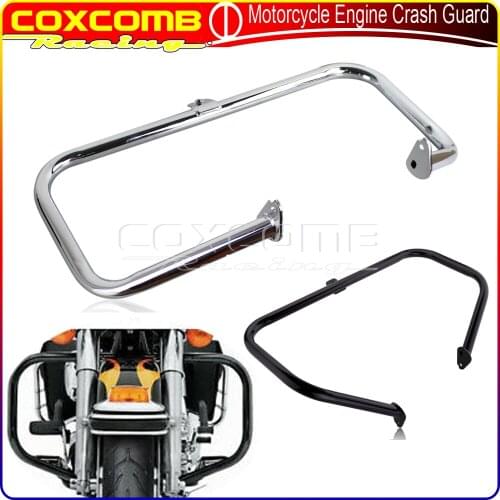 1-1/4" Motorcycle Chrome Highway Engine Guard Crash Bar For Harley Touring Road King FLHX FLHT Ultra Classic Street Glide 97-08