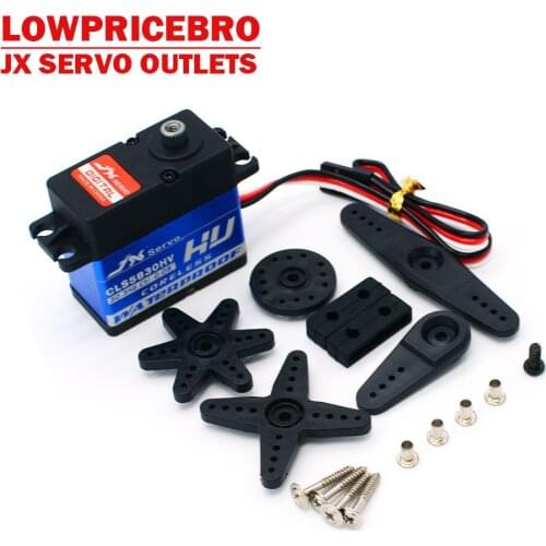 JX CLS5830HV 30KG 8.4V 0.09 sec Full Waterproof Coreless Servo for 1/10 RedCat HPI Baja 5B SS 1/8 RC car Crawler Buggy