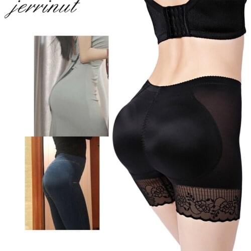 Jerrinut Waist Trainer Body Shaper Women Seamless Shaper Padded Butt Lifter Panty Corset Push Up Panties Hip Enhancer Fake Hip