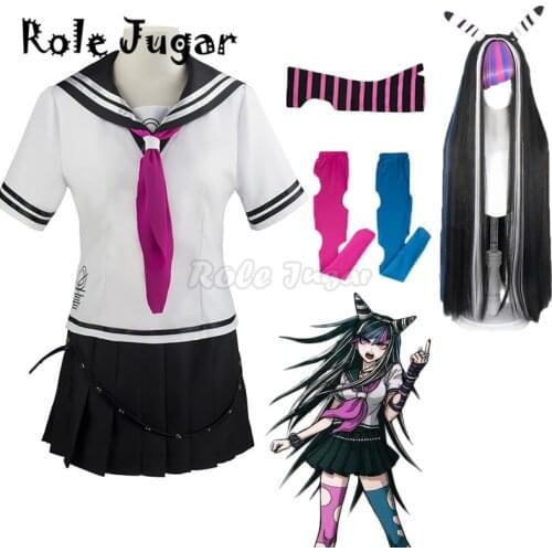 Anime Super Dangan Ronpa 2 Ibuki Mioda Cosplay Costume Danganronpa Mioda Ibuki Costumes Women Jk School Uniform Sailor Suit