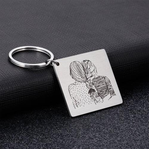 Best Friend Birthday Gift Customized Name Keychain Funny Good Friend Personalized Keyrings Graduation Present for Bff Women Girl