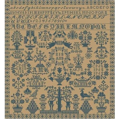 Monochrome puzzle angels garden Counted Cross Stitch 11CT 14CT DIY Chinese Cross Stitch Kit Embroidery Needlework Sets