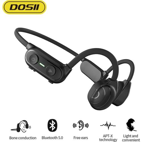 Bone Conduction Headphones Wireless Bluetooth 5.0 Headset Power Speaker Bend-Free Sports Waterproof Earphone Earbuds for Xiaomi