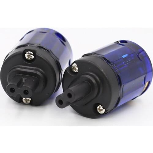 New C037 Rhodium plated figure 8 IEC Female socket plug HIFI IEC Connector