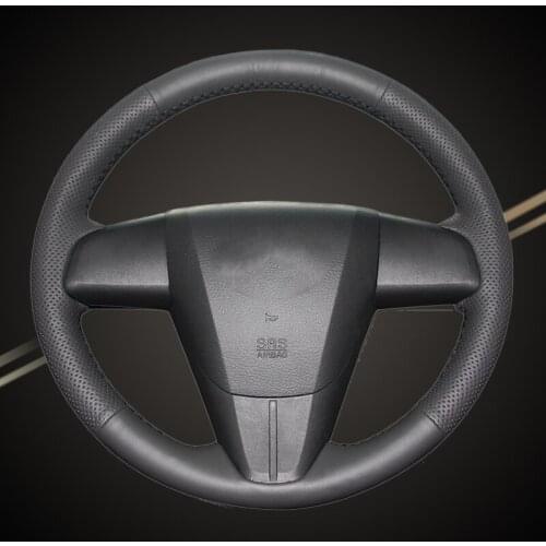 Car Braid On The Steering Wheel Cover for Mazda 3 Axela 2010-2013 Mazda 5 Mazda 6 CX-7 CX-9 MAZDASPEED3 (US) Auto Car-styling