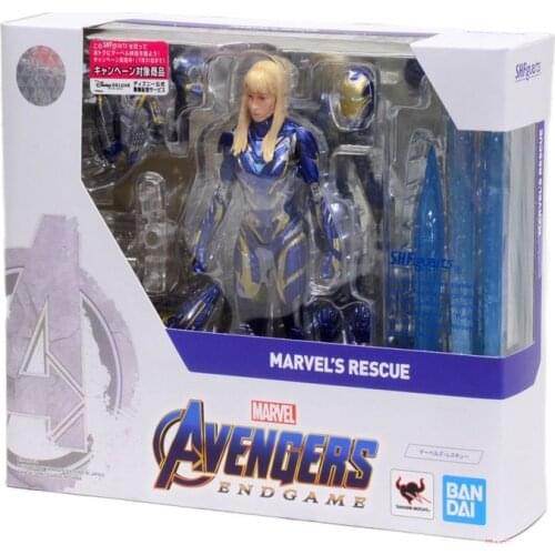 Original BANDAI S.H.Figuarts Avengers: Endgame Virginia Pepper Potts PVC Action Figure Collectible Model Collectible Toy
