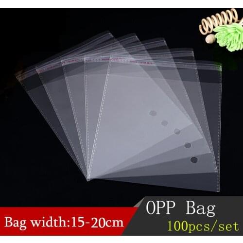100 pcs plastic gift packaging bag biscuit packaging bread baking supplies packaging party wedding decoration opp bag