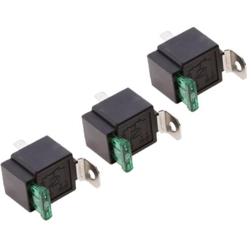 3pcs 24V 30A 4 Pin SPST Relay On/Off Switch Control for Car Truck