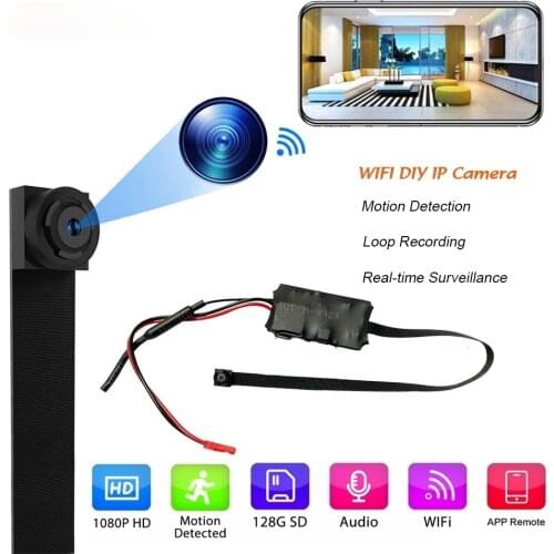 4 K WIFI Network Camera Webcam IP P2P HD Wide Angle Mini Camera DIY Wireless Cam Module Motion Activated DV Camcorder Small