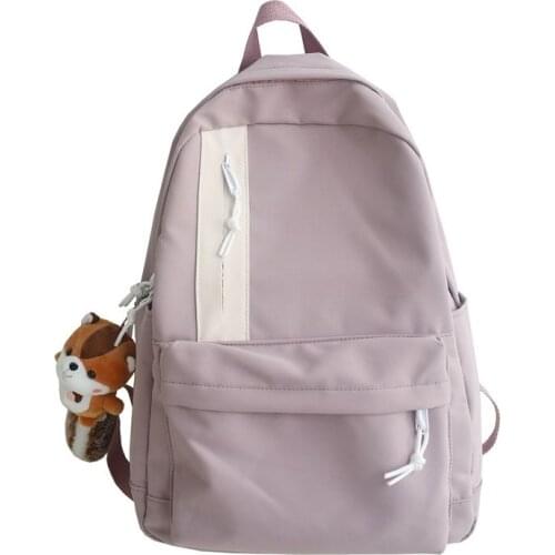 Girl School Bag Nylon Backpack Female High School Student Fashion School Bag School Bag 2021