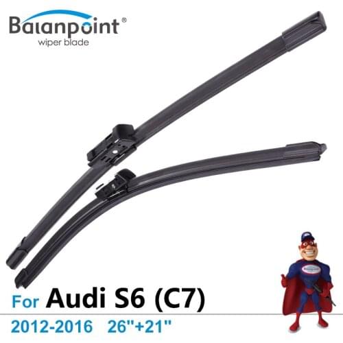 Wiper Blades for Audi S6 (C7) 2012-2016 26"+21", Set of 2, Replacing Windshield Wipers