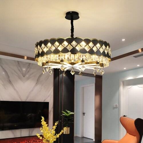 Bedroom Living Dining Room Indoor Lighting Led Pendant Lights Lustre Lamp Modern Luxury Crystal Deco Villa Hanging Light Fixture
