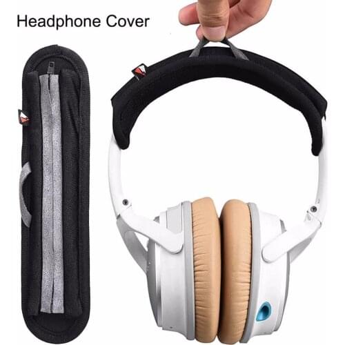 Universal Full Closure Headphone Headband Head beam Cover Zipper Cushion Protective Cushion protection pad for Audio Technica