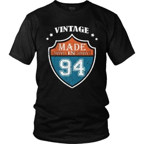 Vintage Legends Are Born Made In 94 1994 Tshirt Men Stylish Tee Top Cotton T Shirt Short Sleeve 27th Birthday T-shirts Gift Idea