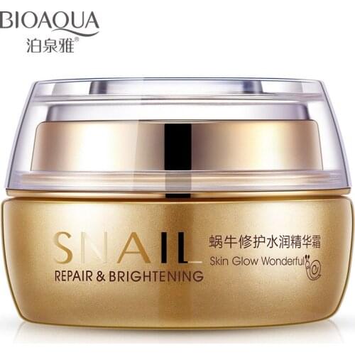 BIOAQUA Snail Repair Face Cream Anti Aging Wrinkle Moisturizing Whitening Shiny Glossy Hydrating Deep Clean Day Cream Skin Care