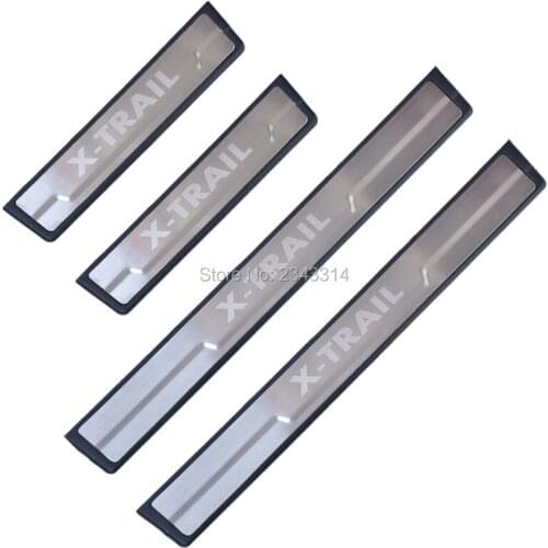 For Nissan X-TRAIL 2014-2018 2019 2020 Accessories Stainless Door Sills Scuff Kick Plate Protectors Trim Guard Cover Car Styling