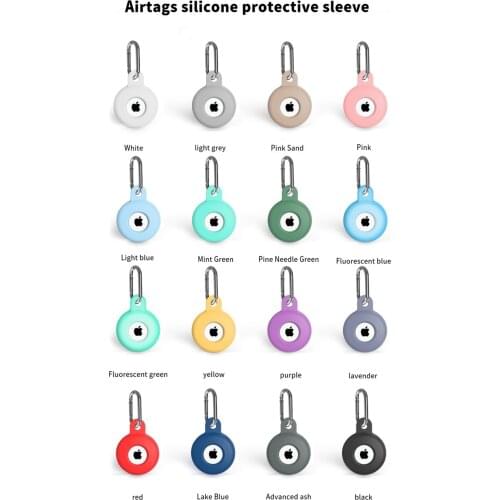 Anti-lost Device Keychain Protective Sleeve For Apple Airtags Liquid Silicone Protective Sleeve For Apple Locator Tracker
