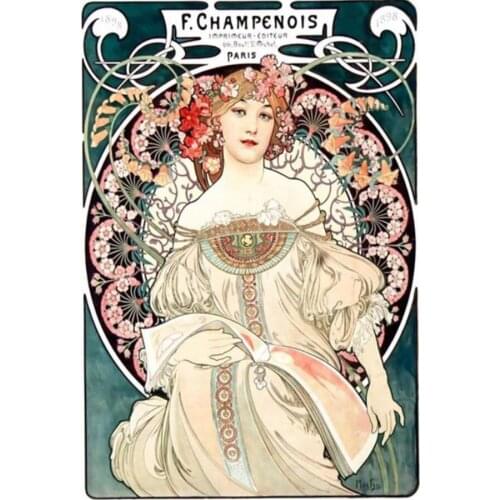 Alphonse Mucha Retro Woman DIY 5D Diamond Painting full square Diamond art Cross Stitch Set Diamond Mosaic Embroidery Home Decor