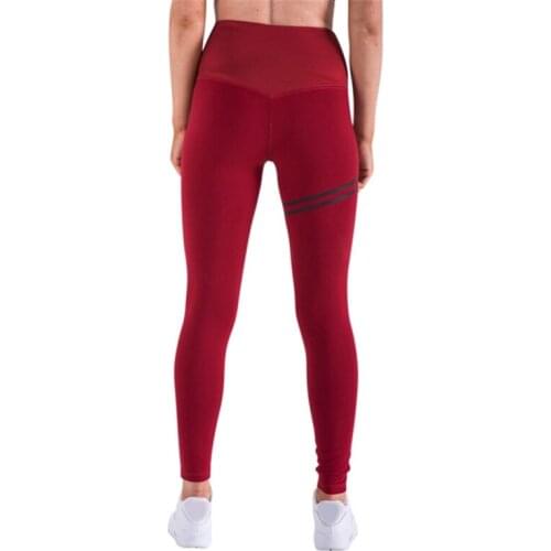 Ladies\' Sport Gym Pants High Waist Elastic Running Tights Skinny Joggers Compression Pant